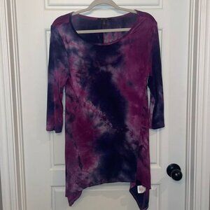 Olivia Sky Purple Tie-Die Tunic